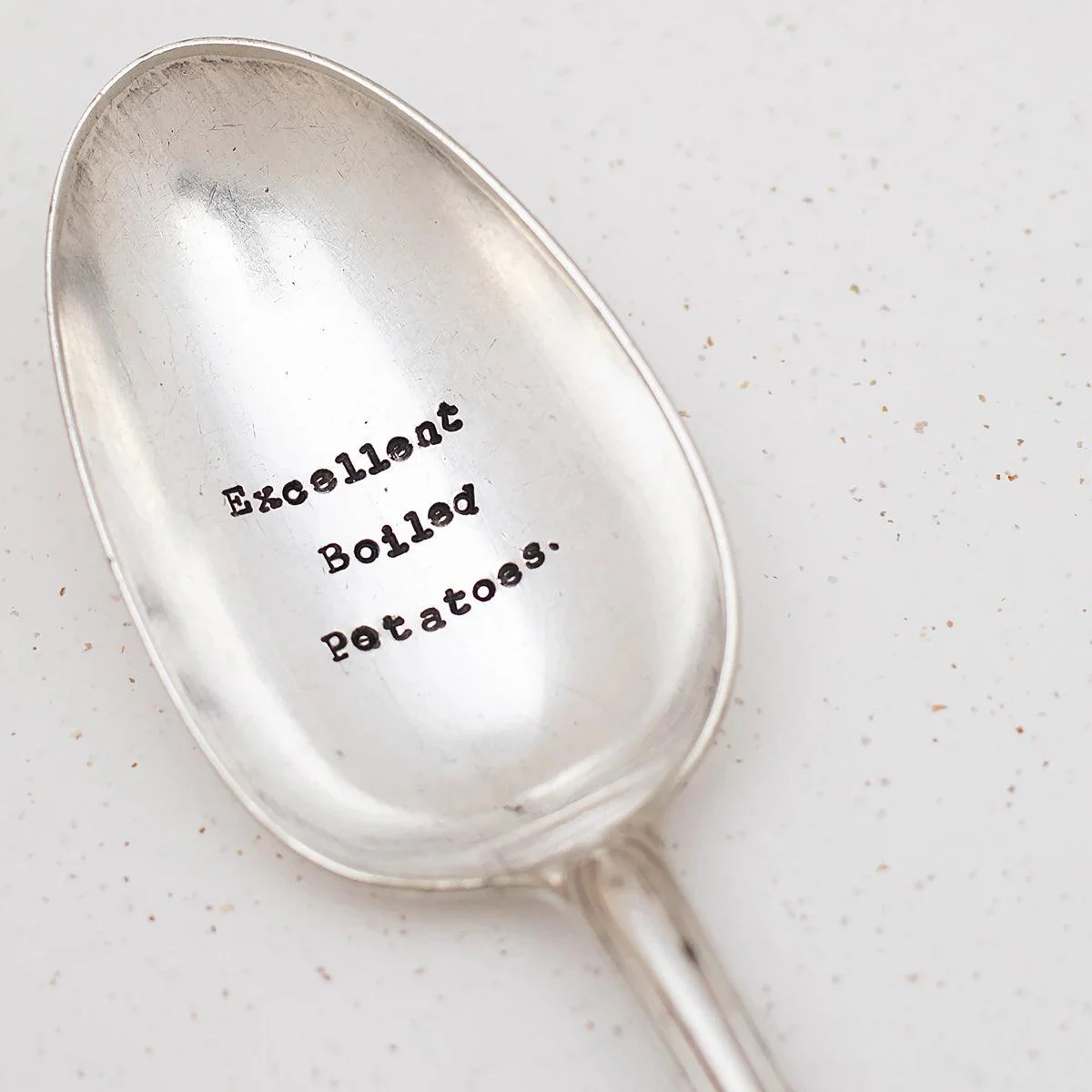"Excellent boiled potatoes" Mr Collins Vintage Serving Spoon - Image 4