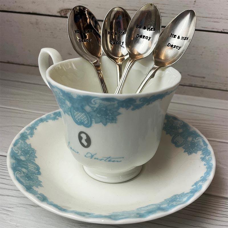Mr. & Mrs. Darcy Vintage Teaspoon - Image 2