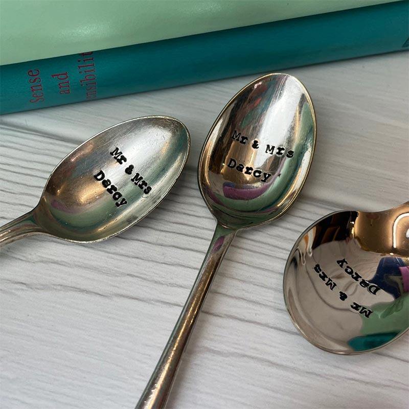 Mr. & Mrs. Darcy Vintage Teaspoon - Image 4